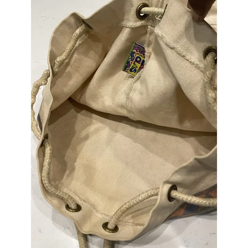 vintage Las Olas. canvas drawstring bag